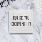 Document It: Funny Wooden Box Sign for Office Decor - Rustic Farmhouse Square 5x5 Inches - Image 4