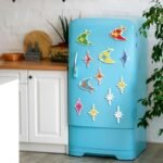 Hoolerry 12-Pack Midcentury Modern Fridge Magnets – Retro Atomic Stars & Vintage Celestial Art for 50s-60s Home Office Decor. - Image 2