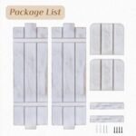 Rustic Farmhouse Candle Sconce Set: Distressed White Wall Candle Holders for Living Room, Bedroom, Bathroom. - Image 7