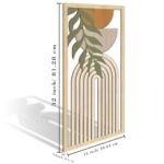 IARTTOP 16x32 Inch Boho Mid-Century Modern Wood Wall Art - Set of 3 Abstract Green Decor for Bedroom, Living Room, Office, Kitchen. - Image 4