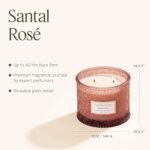LA JOLIE MUSE Santal Rosé Candle - 12 oz, Saffron, Rose, Patchouli | 60-Hour Clean Burn | Perfect Gift for Hosts - Image 5