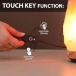 USB Himalayan Salt Lamp with Touch Dimmer, Natural Pink Crystal, LED Bulb, Wooden Base – Ideal Home Decor Gift! - Image 2