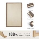 Framed 3D Wood Wall Art - Large Boho Floral Black & Beige, 3-Piece Decor for Living Room, Office & Hallway, 24x36 Inches. - Image 7