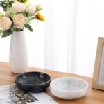CM Chic Monday 5.91'' Large Black Decorative Marble Bowl for Home Decor, Keys, Incense, and More. - Image 2