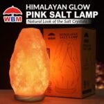USB Himalayan Salt Lamp with Touch Dimmer, Natural Pink Crystal, LED Bulb, Wooden Base – Ideal Home Decor Gift! - Image 3