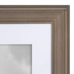 Kate and Laurel Bordeaux Wall Frame Kit: Set of 6 Assorted Sizes in Whitewash, Charcoal Gray, Rustic Gray. - Image 5