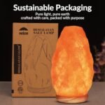 USB Himalayan Salt Lamp with Touch Dimmer, Natural Pink Crystal, LED Bulb, Wooden Base – Ideal Home Decor Gift! - Image 10
