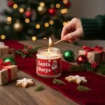 4-Pack Christmas Scented Candles, 3.5 oz Handmade Soy Wax for Holiday Gifting, Mini Winter Candles. - Image 3