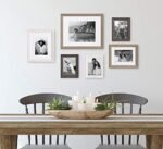 Kate and Laurel Bordeaux Wall Frame Kit: Set of 6 Assorted Sizes in Whitewash, Charcoal Gray, Rustic Gray. - Image 2