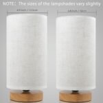 Set of 2 Minimalist Bedside Table Lamps with Linen Shade, 3 Color Temperatures, Perfect for Bedroom, Living Room, or Office. - Image 9