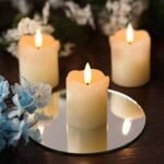 Homemory Flameless Votive Candles with Timer – Real Wax, 400+ Hours, Battery Operated, Set of 6. Perfect for Weddings, Parties, and Holidays. - Image 4