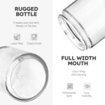 Tecohouse 8oz Glass Jars with Lids - 3 Pack Candle Jars for Creams, Honey, Powders & More! - Image 2