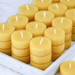 100 Pack Pure Beeswax Tealight Candles | Bulk Natural Unscented, Clean Burning Yellow Candles - Image 5