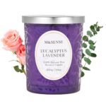 M&SENSE Eucalyptus Lavender Candle: 18oz, Long-Lasting Burn, Relaxing Aromatherapy Gift for Home Decor. - Image 9