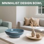 MUUBOOX 10" Ocean Blue Decorative Ceramic Bowl for Kitchen, Dining, Entryway & Jewelry Organizer. - Image 7