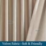 PRIMROSE 108" Blackout Velvet Curtains - Set of 2, Heavy Room Darkening Drapes for Living Room & Bedroom. - Image 6