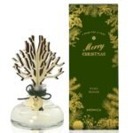 Aronica Christmas Diffuser 120ml / 4floz- Pine Wood Scent, Frasier Fir Essential Oil Reed Diffuser, Green Tree Oil Reed Diffuser Men, Woody Bookshelf Decor Winter Home