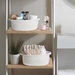 4-Pack Small Woven Baskets with Handles, 12"x8"x5", for Nursery Storage & Gift Baskets. - Image 6