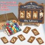 Books Read Tracker Sign | Home Library Decor | Book Lover Gift for Librarians & Readers - Image 3