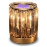 Melting Heater Electric Burning Wax Burner Electric Essential Oil Warmer Incense Wax Melt Warmer Night Light Aroma Decorative Lamp for Gifts & Decor(Golden)