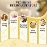VEGISHINE Pure White Beeswax Pellets - Available in 2LB, 5LB, 10LB, 20LB for Candle Making & DIY Projects. - Image 4