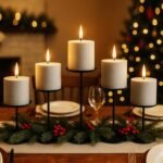 Matte Black Smtyle Candle Holders for Pillar Candles – Elegant Table Centerpieces & Gifts for Minimalists - Image 4