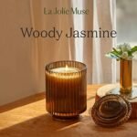 LA JOLIE MUSE Santal Himalayen Candle - Luxury Amber Scented Soy Candle, 60-Hour Burn for Home Decor. - Image 2