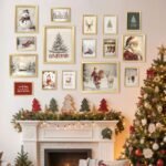 ANERZA 16-Piece Framed Christmas Wall Art Set – Vintage Prints for Bedroom, Bathroom, and Living Room Decor - Image 6