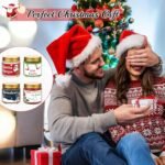 4-Pack Christmas Scented Candles, 3.5 oz Handmade Soy Wax for Holiday Gifting, Mini Winter Candles. - Image 5