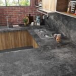 Livelynine Black Textured Concrete Wallpaper - Peel and Stick for Bedroom, Kitchen, Living Room, and More! 15.8"x78.8" - Image 3