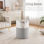 Artfeel 60L Woven Cotton Rope Laundry Basket - Stylish Storage for Clothes, Toys, and Blankets in Any Room - Image 5