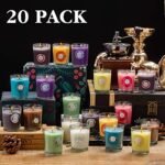 YOROXRG 20-Pack Scented Candles: Jasmine, Rose, Vanilla, Bergamot & More in Soy Wax Glass Jars - Image 6