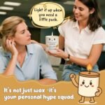 Funny Inspirational Support Candle for Valentines: Stress Relief Gift for Coworkers, Friends, and New Jobs. - Image 4