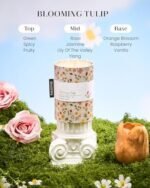 M&SENSE Blooming Tulip Scented Candle, 11.3oz Natural Soy Wax, Long-Lasting Floral Aroma, Ideal Spring Gift. - Image 2