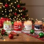 4-Pack Christmas Scented Candles, 3.5 oz Handmade Soy Wax for Holiday Gifting, Mini Winter Candles. - Image 2