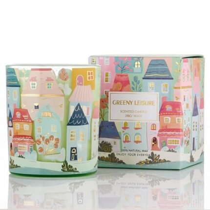 M&SENSE Fig Citrus Floral Scent Soy Wax Aesthetic Candles - 10.2 oz | Natural Fragrance for Home &Book Candles | for Housewarming, Hostess Gifts,Stress Relief