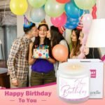 Birthday Candles for Women: Best Friend Gift Idea – 4 oz Vanilla Birthday Cake Scented Candle - Image 6