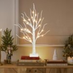PEIDUO 2FT Birch Tree with LED Warm White Fairy Lights - Battery-Powered Christmas Tabletop Decoration - Image 6