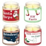 4-Pack Christmas Scented Candles, 3.5 oz Handmade Soy Wax for Holiday Gifting, Mini Winter Candles. - Image 8