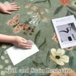 Lahome 5x7 Floral Area Rug - Soft, Non-Slip, Washable, Stain-Resistant Boho Design for Living Room & Bedroom (Green) - Image 7
