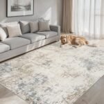 8x10 Washable Area Rugs: Modern Abstract Soft Non-Slip Carpet for Living Room, Bedroom, and Home Office. Stain Resistant & Thin! - Image 8