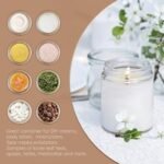 Tecohouse 8oz Glass Jars with Lids - 3 Pack Candle Jars for Creams, Honey, Powders & More! - Image 5