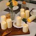 Enido 9-Piece Flameless LED Candle Set with Remote - Waterproof, Battery-Operated for Dining & Fireplaces. - Image 5