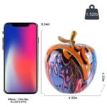 Colorful Apple Figurine - Abstract Graffiti Resin Sculpture for Home Decor & Christmas Gift - Image 2