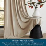 PRIMROSE 108" Blackout Velvet Curtains - Set of 2, Heavy Room Darkening Drapes for Living Room & Bedroom. - Image 3