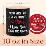 Valentine's Day Gifts: 10oz Lavender Candle for Him & Her – Perfect Romantic Present for Anniversaries, Christmas, & Birthdays! - Image 4