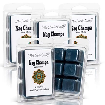 Nag Champa- Maximum Scent Wax Cubes/Melts- Inscense- 5 Packs -10 Ounces Total- 30 Cubes