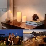 Enido 9-Piece Flameless LED Candle Set with Remote - Waterproof, Battery-Operated for Dining & Fireplaces. - Image 6