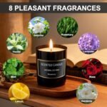 8-Pack Aromatherapy Scented Candles for Men & Women - Ideal Holiday Gift Set for Christmas, Birthdays, and Anniversaries - Image 2