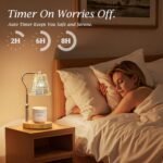 Dimmable Candle Warmer Lamp with Timer & Adjustable Height - Perfect Gift for Women & Modern Home Decor! - Image 3